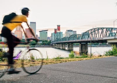Amérique Portland vélo pont