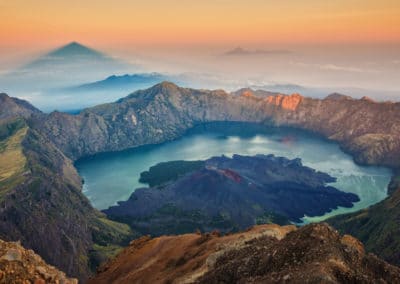 Asie Indonésie Bali Lombok Mont Rinjani lever du soleil