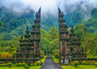 Asie Bali porte temples hindous
