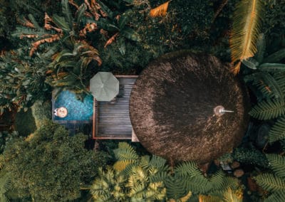 Asie Bali villa vue de haut vacances relaxation piscine