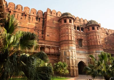 Asie Inde Agra fort rouge