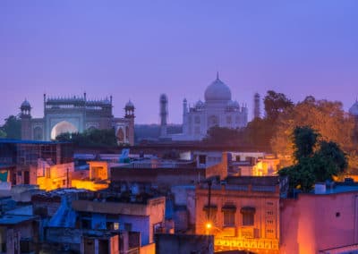 Asie Inde Taj Mahal matin Agra Old Town