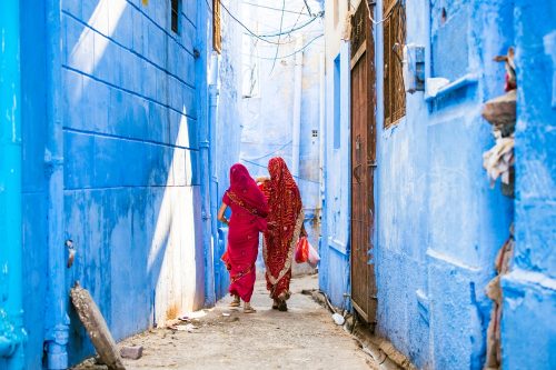 Asie Inde femmes de dos sari Asie Inde femmes de dos sari