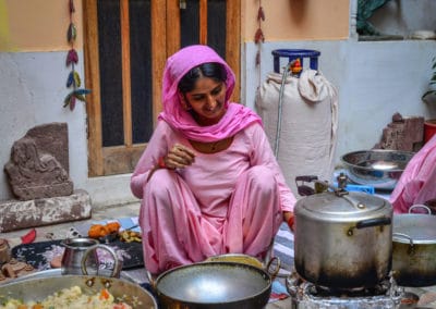 Asie Inde Jodhpur femme cuisine