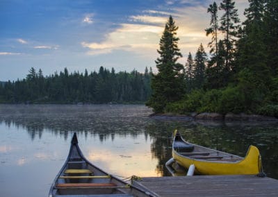 Canada Québec lac barques