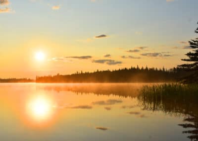 Canada Québec paysage coucher de soleil