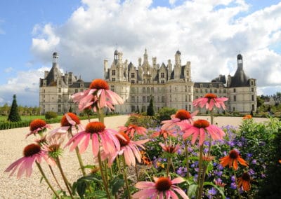 France Château de Chambord fleurs © Sébastien Rio