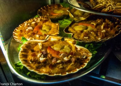 Espagne Galice Saint-Jacques-de-Compostelle coquilles farcies