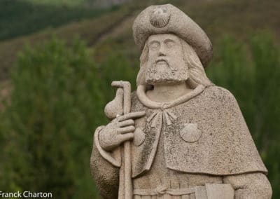 Espagne Leon Ponferrada statue du pèlerin de Saint-Jacques