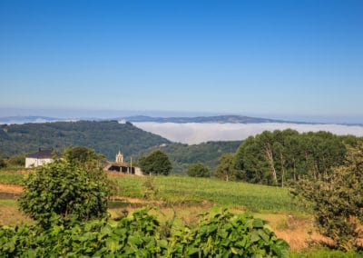 Paysage de Galice sur le chemin de Compostelle