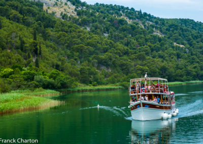 Croatie Sibenik Parc National de Krka bateau tourisme