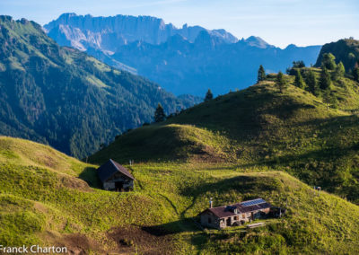Italie Vénétie Dolomites refuge et bergerie Casera Campigat