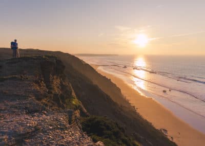 Portugal côte randonnée mer coucher de soleil