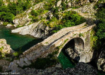 France Corse Pont génois du village d'Asco