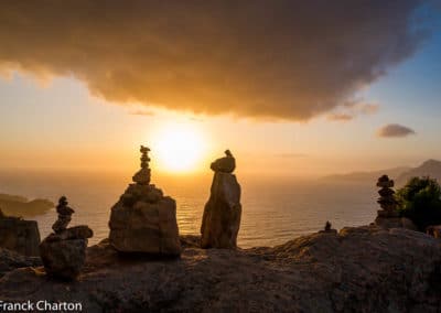 France Corse mer coucher de soleil