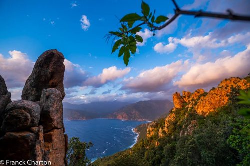 France Corse vue mer Vue sur la mer pendant votre randonnée en Corse en liberté