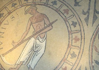 France Bourgogne mosaïque XIIème siècle abbaye Saint-Philibert-Tournus