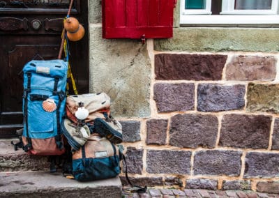 France Compostelle Pays Basque randonnée sacs à dos