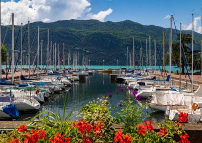 France Aix-les-Bains port fleuris