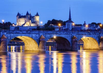 France Loire Saumur nuit château