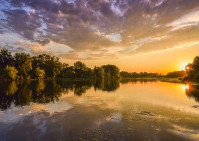 France Loire coucher de soleil
