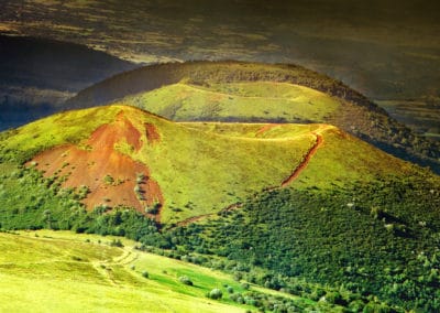 randonnée et cueillette de plantes sauvages dans les volcans d'Auvergne