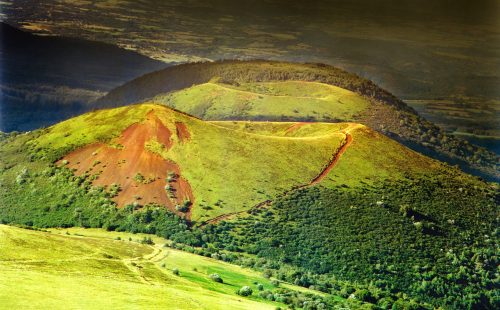 France Puy de Dome randonnée et cueillette de plantes sauvages dans les volcans d'Auvergne