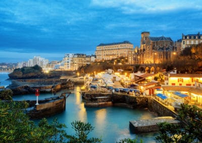 France Biarritz vieille ville port église Saint Eugenie