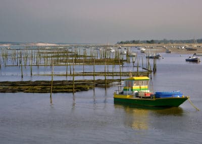 France Cap Ferret bateau huitre pêche