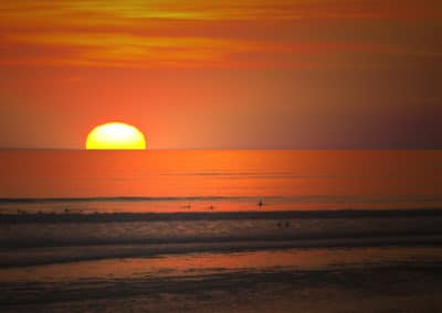 France Lacanau coucher de soleil surf mer