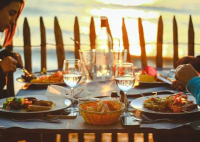 France Vélodyssée plage Lacanau restaurant coucher de soleil