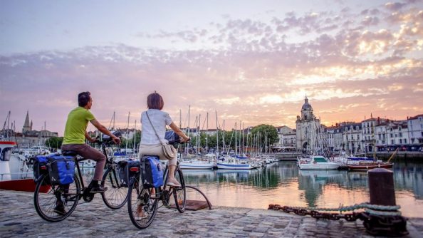France Vélodyssée La Rochelle vélo coucher de soleil ©aurelie-stapf France Vélodyssée La Rochelle vélo coucher de soleil ©aurelie-stapf