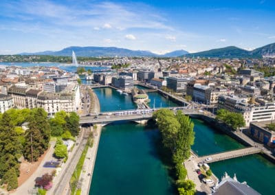 France ViaRhôna Genève vue aérienne