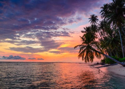 Indo Sumatra coucher de soleil plage