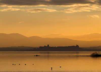 Italie Ombrie Lac Trasimeno coucher de soleil