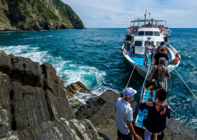 Italie Cinque Terre Riomaggiore débarquement du ferry ©FCHARTON