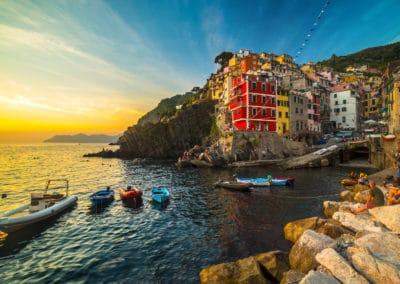 Italie Cinq Terres maisons colorées