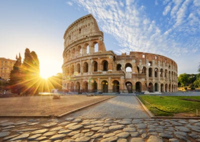 Italie Rome Colisée soleil