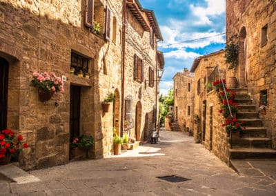 Italie Toscane rue fleurie