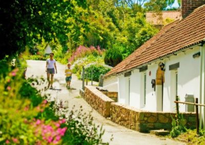 Jersey Guernesey maisons végétation