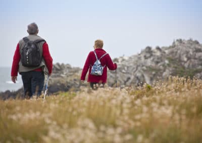 Jersey Guernesey randonnée personnes âgées