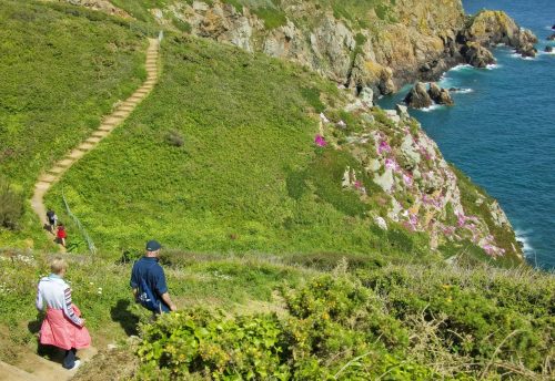 Jersey Guernesey falaises randonnée bord de mer Jersey Guernesey falaises randonnée bord de mer
