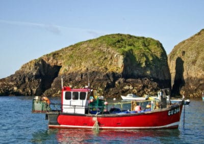 Jersey Guernesey bateaux pêche