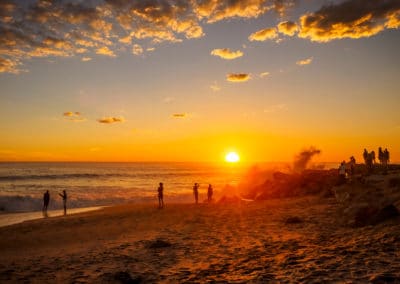 Namibie Swakopmund plage coucher de soleil