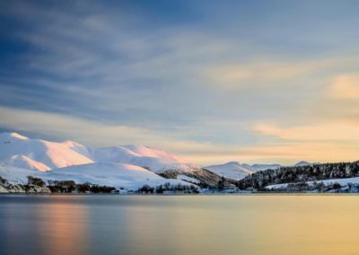 France Auvergne hiver paysage neige lac