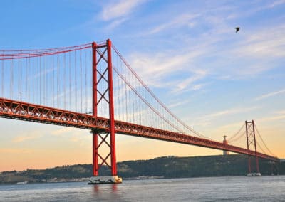 Portugal Lisbon pont coucher de soleil
