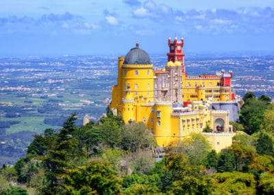 Portugal Sintra Palais National de Pena panorama