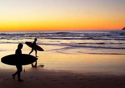 Portugal surf coucher de soleil