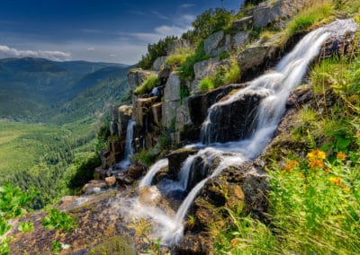 République Tchèque Pancava cascade Giant Mountains Krkonose