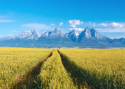 Slovaquie Lever du soleil Tatras panorama